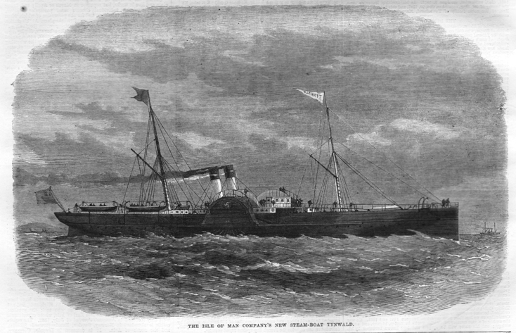 1866 isle of man steam boat tynwald